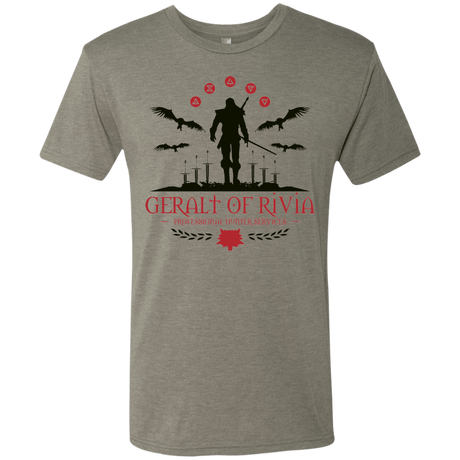 T-Shirts Venetian Grey / Small The Witcher 3 Wild Hunt Men's Triblend T-Shirt
