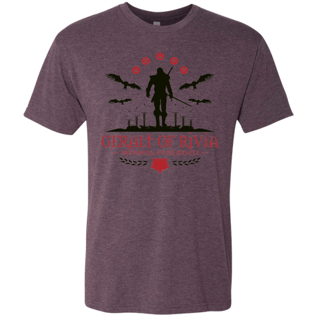 T-Shirts Vintage Purple / Small The Witcher 3 Wild Hunt Men's Triblend T-Shirt