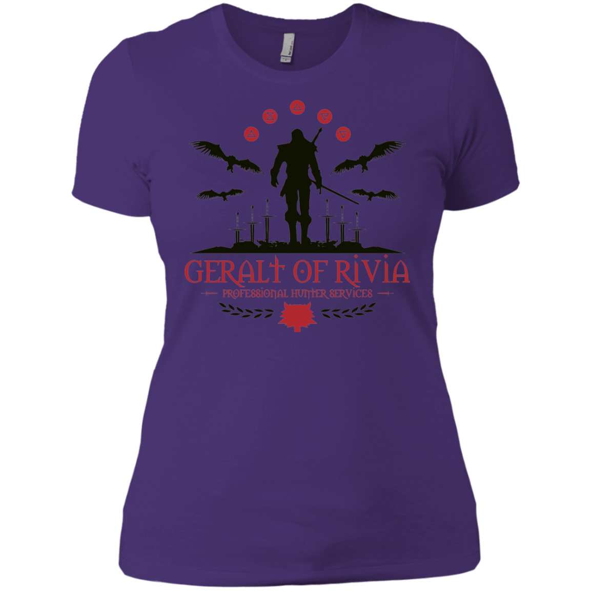 T-Shirts Purple Rush/ / X-Small The Witcher 3 Wild Hunt Women's Premium T-Shirt