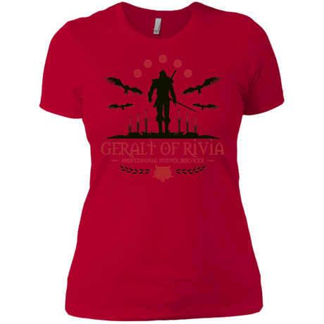 T-Shirts Red / X-Small The Witcher 3 Wild Hunt Women's Premium T-Shirt