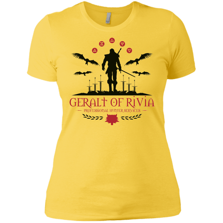 T-Shirts Vibrant Yellow / X-Small The Witcher 3 Wild Hunt Women's Premium T-Shirt