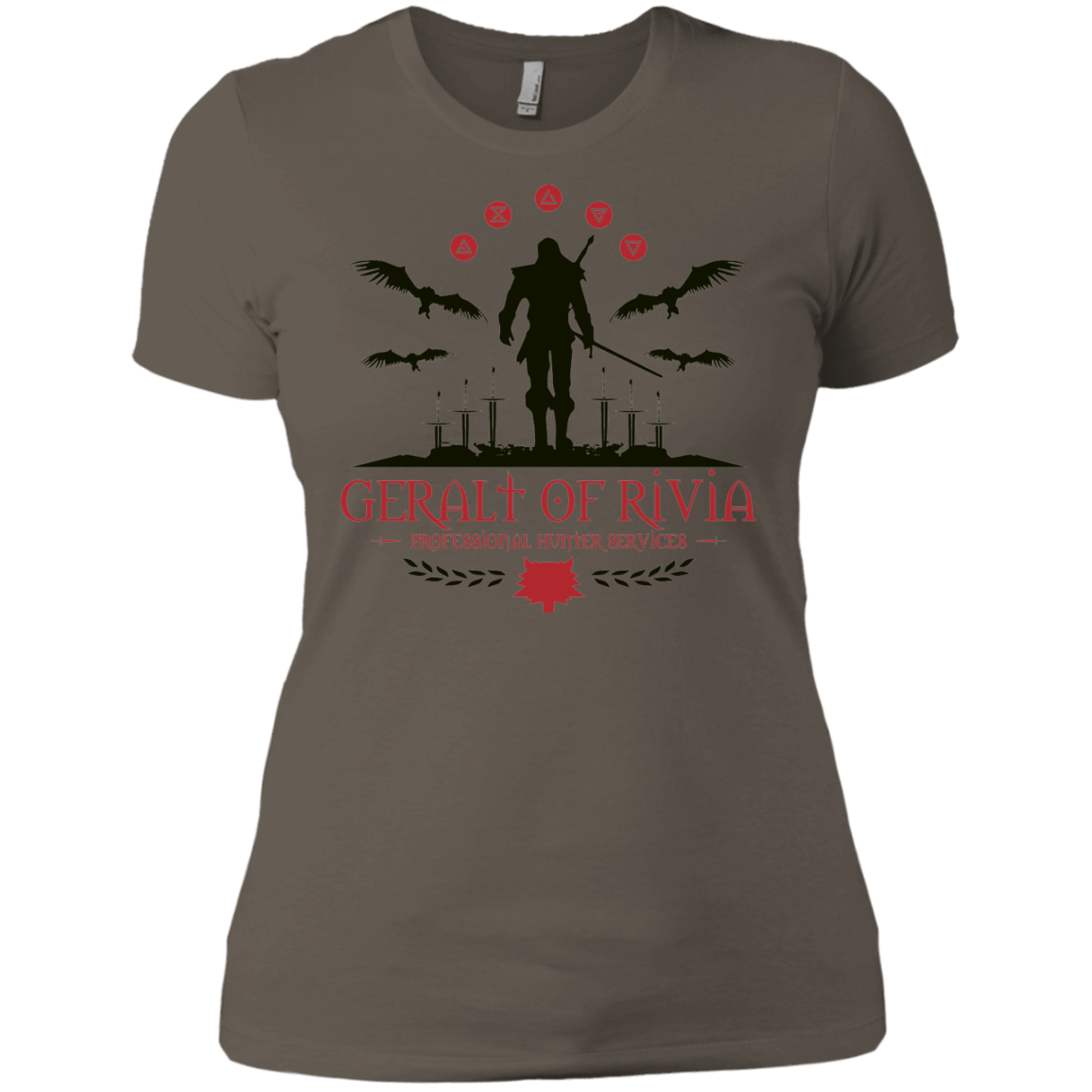 T-Shirts Warm Grey / X-Small The Witcher 3 Wild Hunt Women's Premium T-Shirt