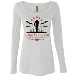 T-Shirts Heather White / Small The Witcher 3 Wild Hunt Women's Triblend Long Sleeve Shirt