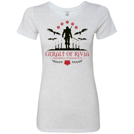 T-Shirts Heather White / Small The Witcher 3 Wild Hunt Women's Triblend T-Shirt