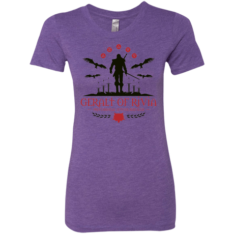 T-Shirts Purple Rush / Small The Witcher 3 Wild Hunt Women's Triblend T-Shirt