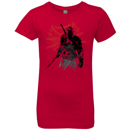 T-Shirts Red / YXS The witcher sumi-e Girls Premium T-Shirt