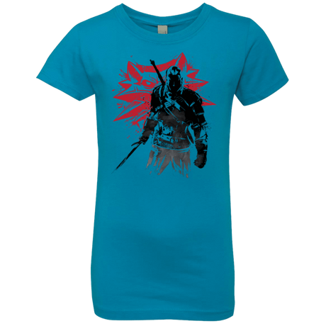 T-Shirts Turquoise / YXS The witcher sumi-e Girls Premium T-Shirt