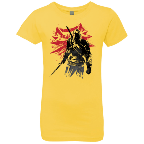 T-Shirts Vibrant Yellow / YXS The witcher sumi-e Girls Premium T-Shirt