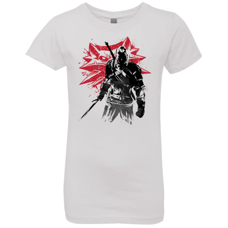 T-Shirts White / YXS The witcher sumi-e Girls Premium T-Shirt