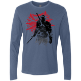 T-Shirts Indigo / Small The witcher sumi-e Men's Premium Long Sleeve