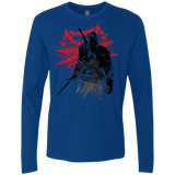 T-Shirts Royal / Small The witcher sumi-e Men's Premium Long Sleeve