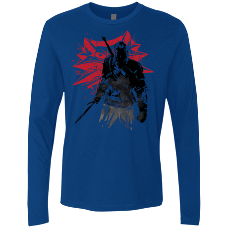 T-Shirts Royal / Small The witcher sumi-e Men's Premium Long Sleeve