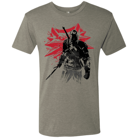 T-Shirts Venetian Grey / Small The witcher sumi-e Men's Triblend T-Shirt
