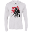 T-Shirts Heather White / X-Small The witcher sumi-e Triblend Long Sleeve Hoodie Tee