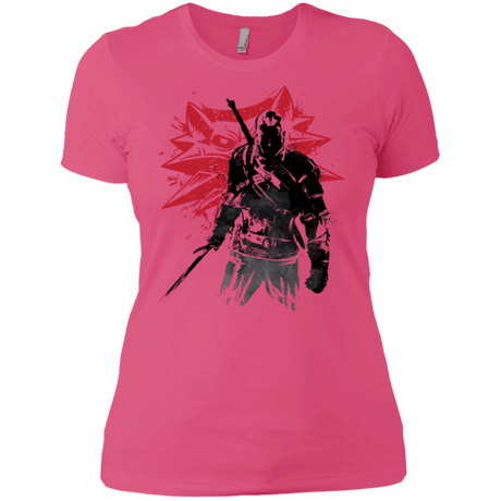 T-Shirts Hot Pink / X-Small The witcher sumi-e Women's Premium T-Shirt