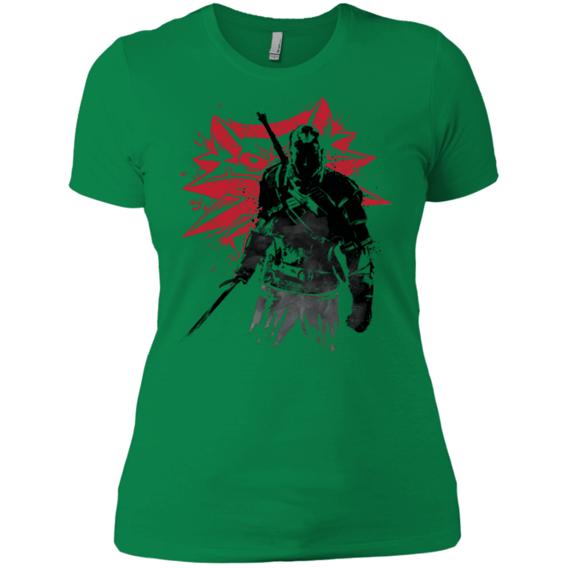 T-Shirts Kelly Green / X-Small The witcher sumi-e Women's Premium T-Shirt