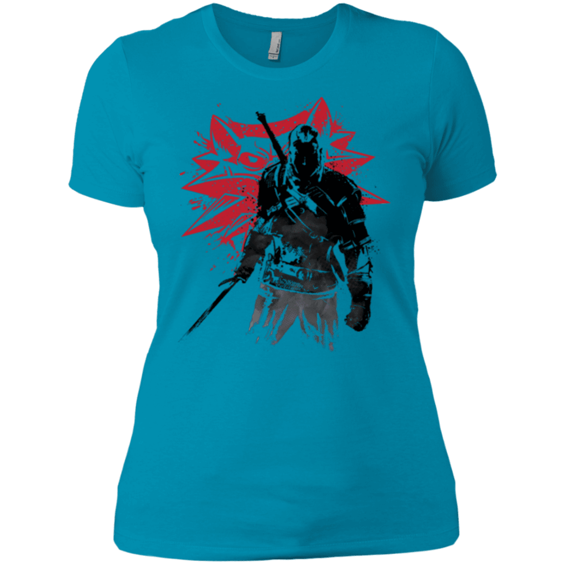 T-Shirts Turquoise / X-Small The witcher sumi-e Women's Premium T-Shirt