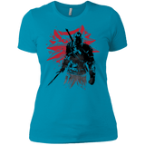T-Shirts Turquoise / X-Small The witcher sumi-e Women's Premium T-Shirt