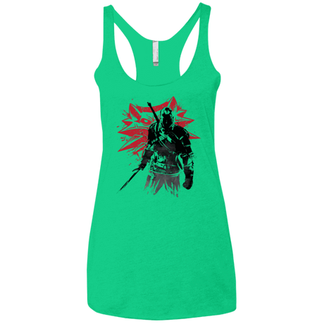 T-Shirts Envy / X-Small The witcher sumi-e Women's Triblend Racerback Tank