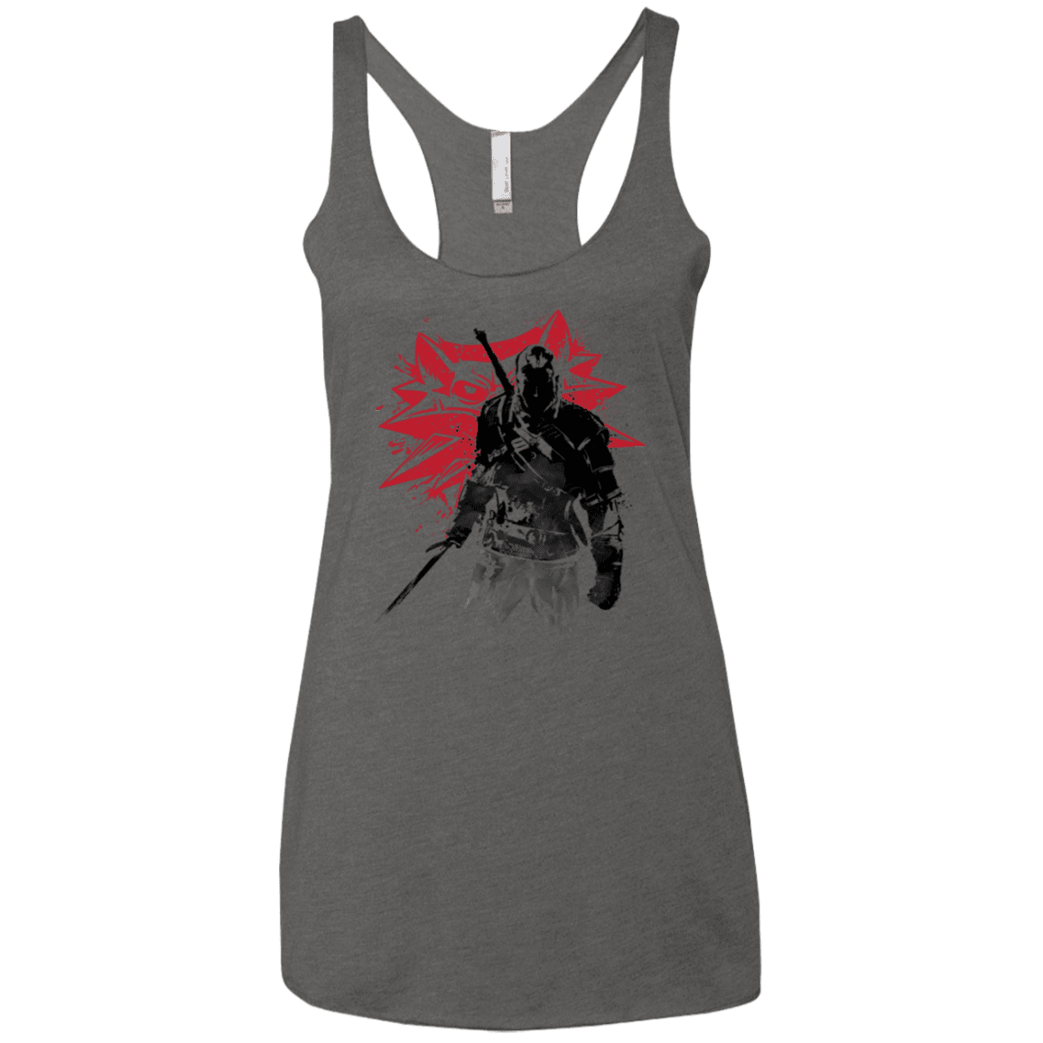 T-Shirts Premium Heather / X-Small The witcher sumi-e Women's Triblend Racerback Tank