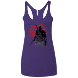 T-Shirts Purple / X-Small The witcher sumi-e Women's Triblend Racerback Tank