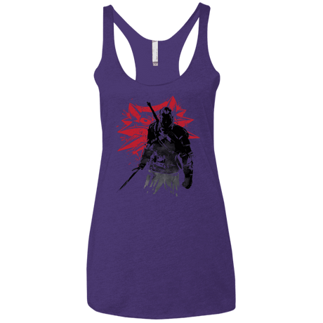 T-Shirts Purple / X-Small The witcher sumi-e Women's Triblend Racerback Tank