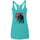 T-Shirts Tahiti Blue / X-Small The witcher sumi-e Women's Triblend Racerback Tank