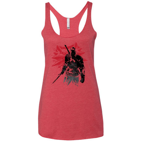T-Shirts Vintage Red / X-Small The witcher sumi-e Women's Triblend Racerback Tank