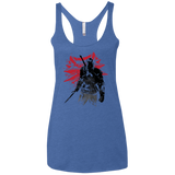T-Shirts Vintage Royal / X-Small The witcher sumi-e Women's Triblend Racerback Tank