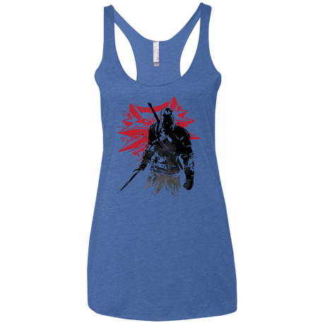 T-Shirts Vintage Royal / X-Small The witcher sumi-e Women's Triblend Racerback Tank
