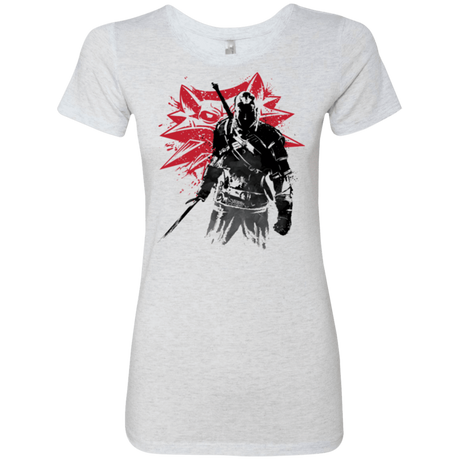 T-Shirts Heather White / Small The witcher sumi-e Women's Triblend T-Shirt