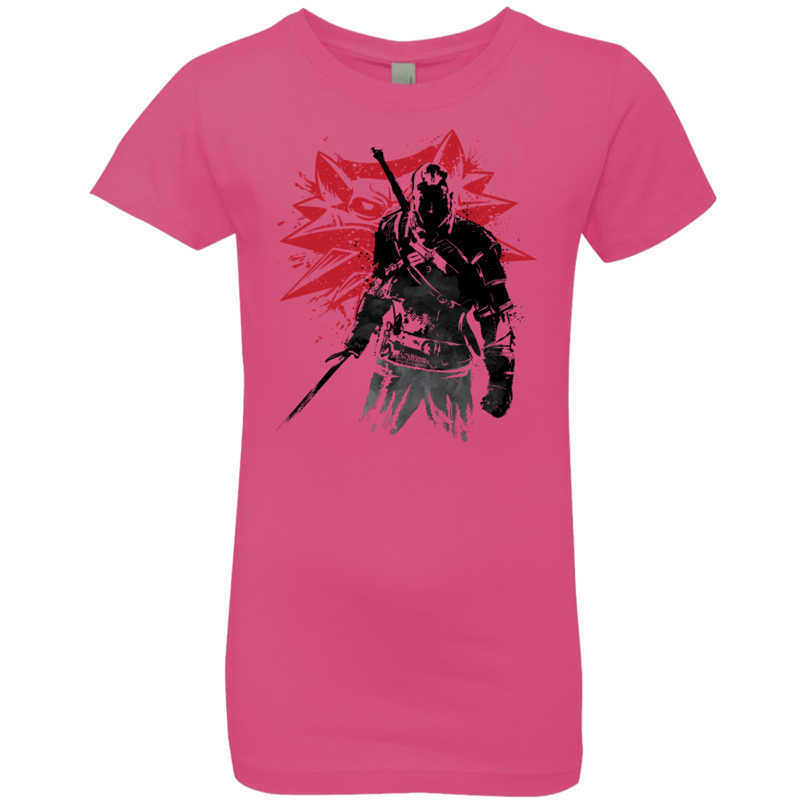 T-Shirts Hot Pink / YXS The Witcher Sumie Girls Premium T-Shirt