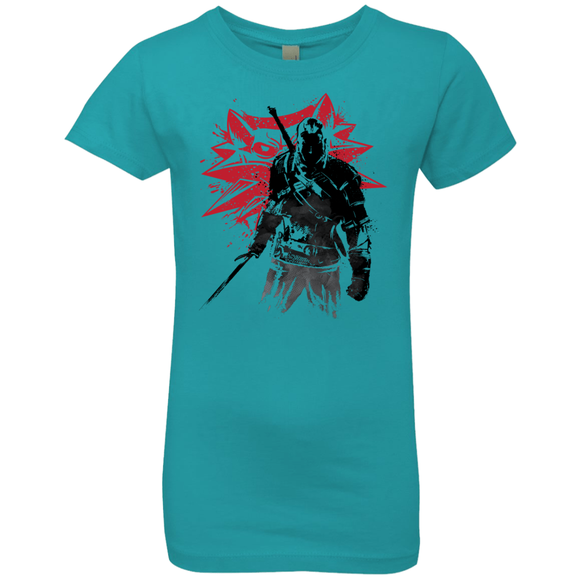 T-Shirts Tahiti Blue / YXS The Witcher Sumie Girls Premium T-Shirt