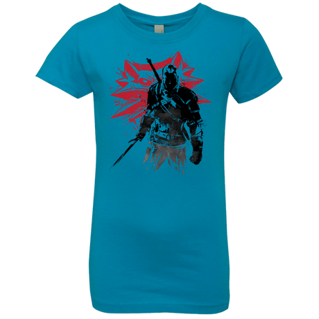 T-Shirts Turquoise / YXS The Witcher Sumie Girls Premium T-Shirt