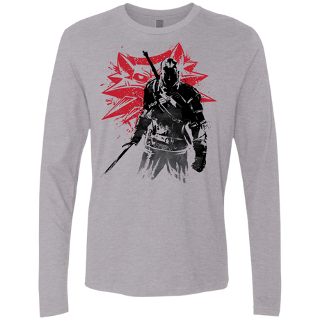 T-Shirts Heather Grey / Small The Witcher Sumie Men's Premium Long Sleeve