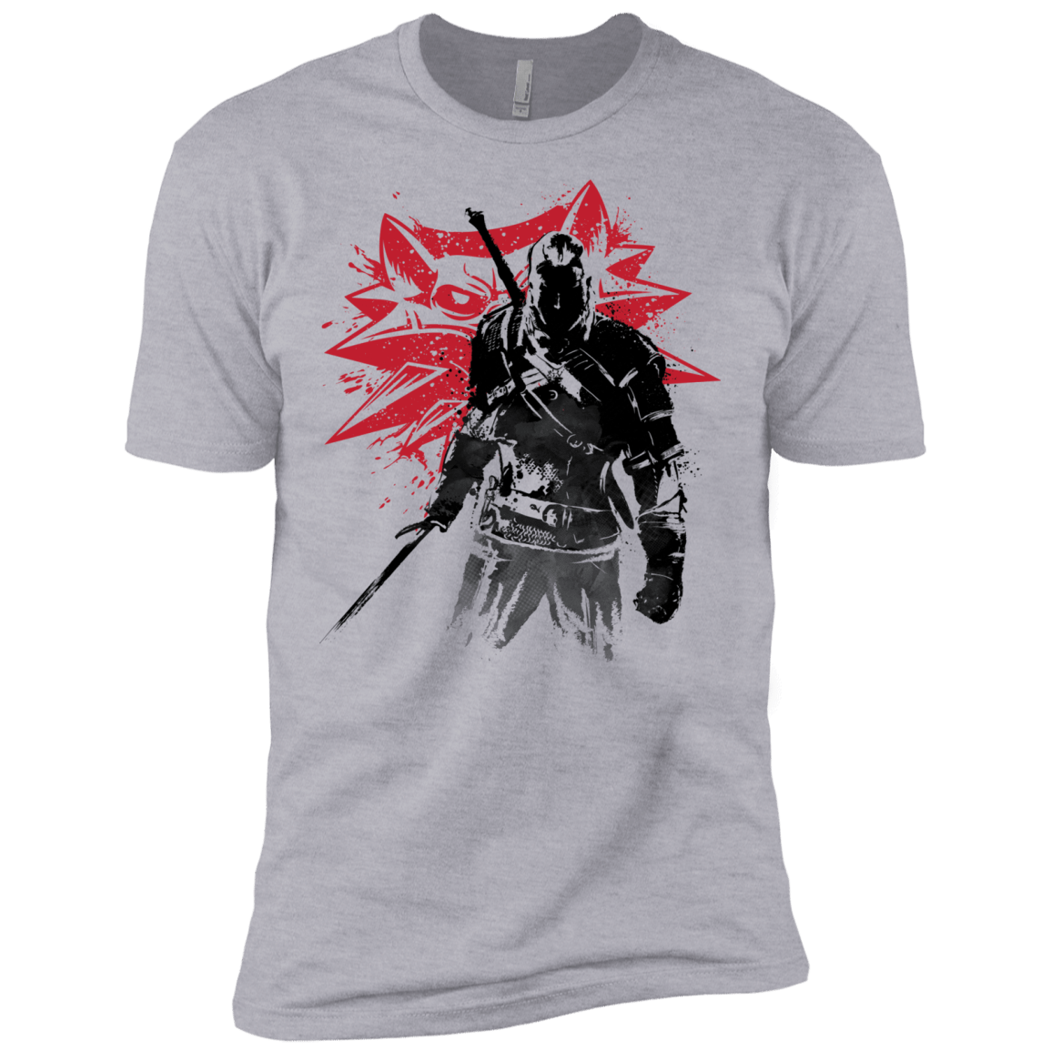 T-Shirts Heather Grey / X-Small The Witcher Sumie Men's Premium T-Shirt
