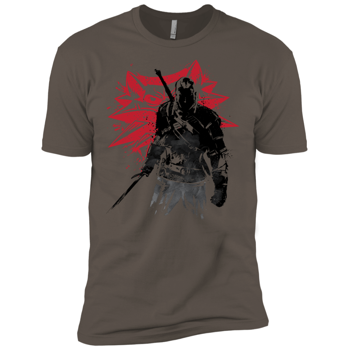 T-Shirts Warm Grey / X-Small The Witcher Sumie Men's Premium T-Shirt