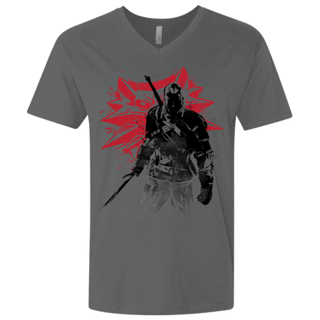 T-Shirts Heavy Metal / X-Small The Witcher Sumie Men's Premium V-Neck