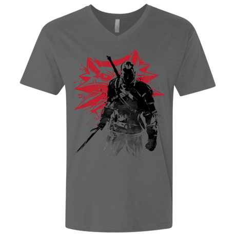 T-Shirts Heavy Metal / X-Small The Witcher Sumie Men's Premium V-Neck