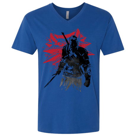 T-Shirts Royal / X-Small The Witcher Sumie Men's Premium V-Neck