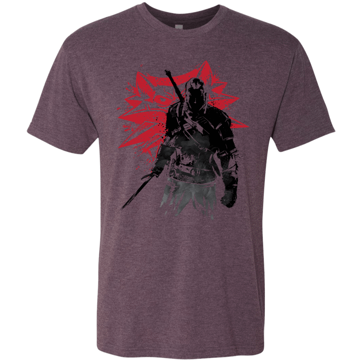 T-Shirts Vintage Purple / Small The Witcher Sumie Men's Triblend T-Shirt