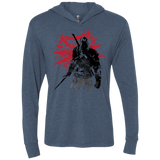 T-Shirts Indigo / X-Small The Witcher Sumie Triblend Long Sleeve Hoodie Tee
