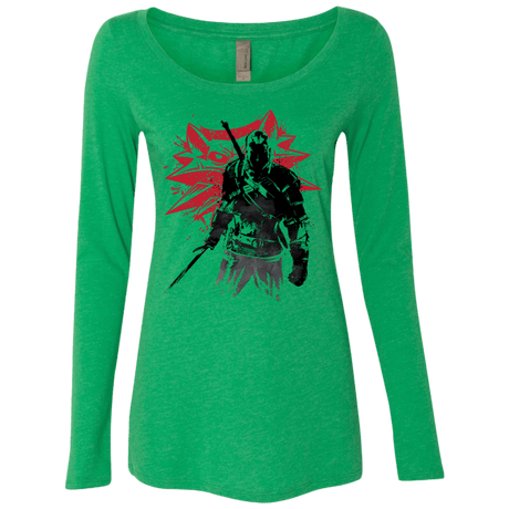 T-Shirts Envy / Small The Witcher Sumie Women's Triblend Long Sleeve Shirt