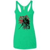 T-Shirts Envy / X-Small The Witcher Sumie Women's Triblend Racerback Tank
