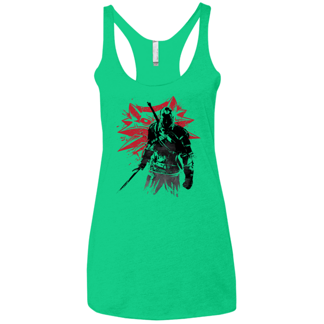 T-Shirts Envy / X-Small The Witcher Sumie Women's Triblend Racerback Tank
