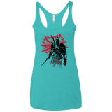 T-Shirts Tahiti Blue / X-Small The Witcher Sumie Women's Triblend Racerback Tank