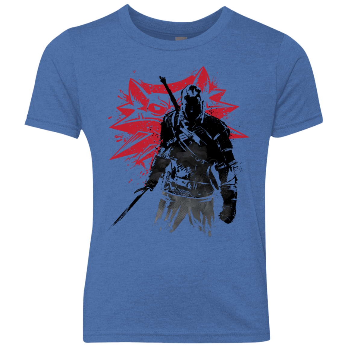 T-Shirts Vintage Royal / YXS The Witcher Sumie Youth Triblend T-Shirt
