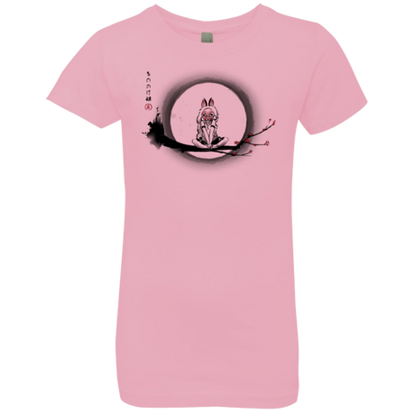 T-Shirts Light Pink / YXS The Wolf Girl Girls Premium T-Shirt