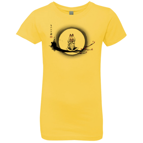 T-Shirts Vibrant Yellow / YXS The Wolf Girl Girls Premium T-Shirt