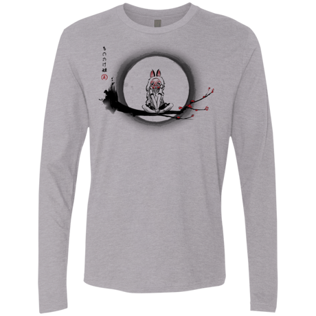 T-Shirts Heather Grey / Small The Wolf Girl Men's Premium Long Sleeve